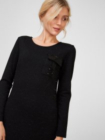 Платья Sassofono модель A201-SC-7072, ЧОРНИЙ Фото