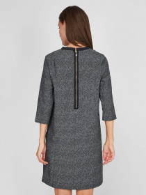 Платье мини Sassofono модель A201-SC-8751, СІРИЙ Фото