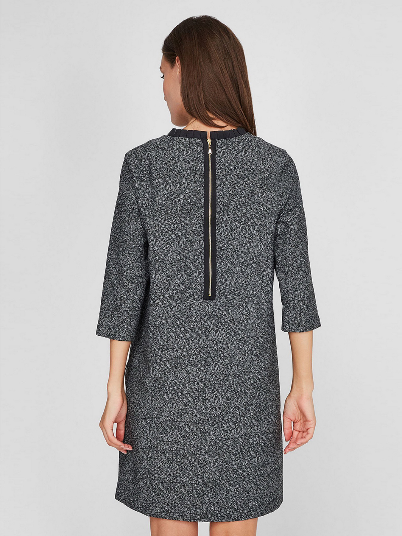 Платье мини Sassofono модель A201-SC-8751, СІРИЙ Платье мини Sassofono модель A201-SC-8751, СІРИЙ Фото