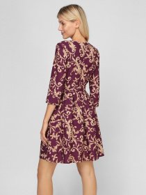 Платья Sassofono модель A201-SC-9344, БОРДОВИЙ Фото