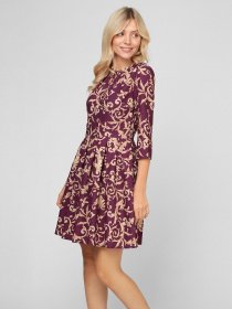 Сукні Sassofono модель A201-SC-9344, БОРДОВИЙ Фото