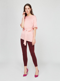 Скинни джинсы Sassofono модель A191-SF-321014, Бордовий Скинни джинсы Sassofono модель A191-SF-321014, Бордовий Фото