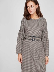 Платья Sassofono модель A201-SF-293171, КОРИЧНЕВИЙ Фото