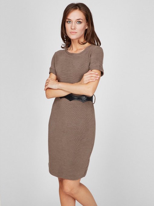 Платья Sassofono модель A201-SF-50703, НОРКОВИЙ Фото