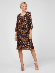 Платья Sassofono модель A201-SF-51136, ЛЕОПАРДОВИЙ Фото
