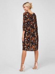 Платья Sassofono модель A201-SF-51136, ЛЕОПАРДОВИЙ Фото