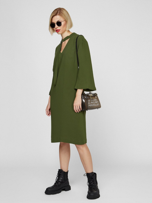 Платья Sassofono модель A201-SF-56563, ЗЕЛЕНИЙ Фото