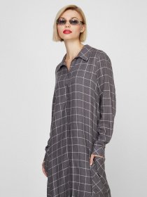 Платья Sassofono модель A201-SF-56761, СІРИЙ Платья Sassofono модель A201-SF-56761, СІРИЙ Фото