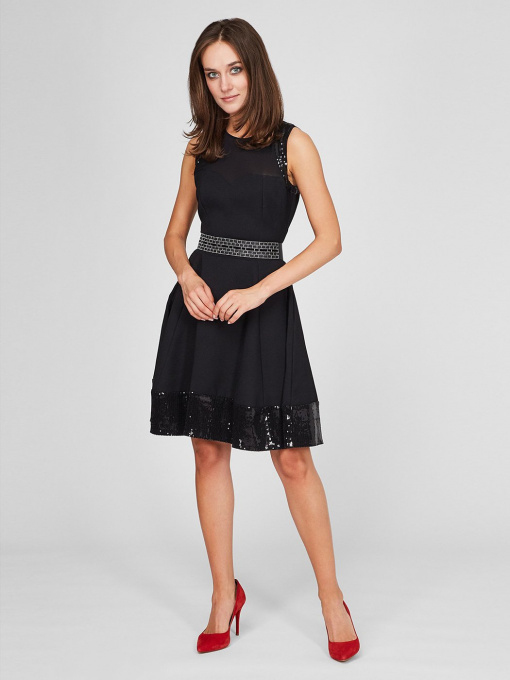 Платья Sassofono модель A201-SF-621171, ЧОРНИЙ Фото