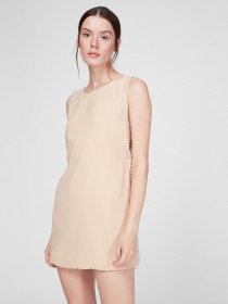 Платье мини Sassofono модель A201-SF-679171, БЕЖЕВИЙ Фото