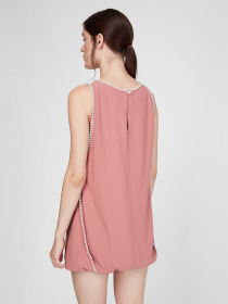 Платья Sassofono модель A201-SF-679171, ТЕМНО ПУДРОВИЙ Фото