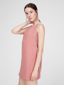 Платья Sassofono модель A201-SF-679171, ТЕМНО ПУДРОВИЙ Фото