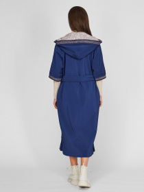 Плащ Sassofono модель A201-SF-109291, ІНДІГО Фото