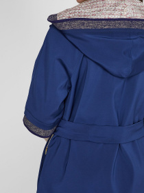 Плащ Sassofono модель A201-SF-109291, ІНДІГО Фото