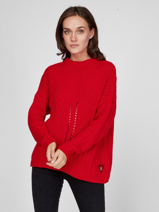 Свитер Sassofono модель A191-SF-794111-2, Червоний Фото