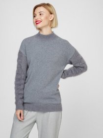 Свитер Sassofono модель A201-SF-728112, Антрацит Фото