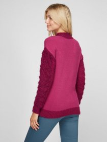 Свитер Sassofono модель A201-SF-728112, Фуксія Фото