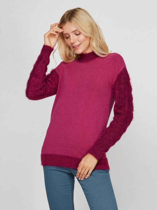 Светр Sassofono модель A201-SF-728112, Фуксія Фото