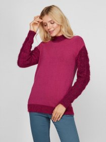 Свитер Sassofono модель A201-SF-728112, Фуксія Фото