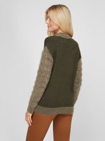 Свитер Sassofono модель A201-SF-728112, Хакі Фото