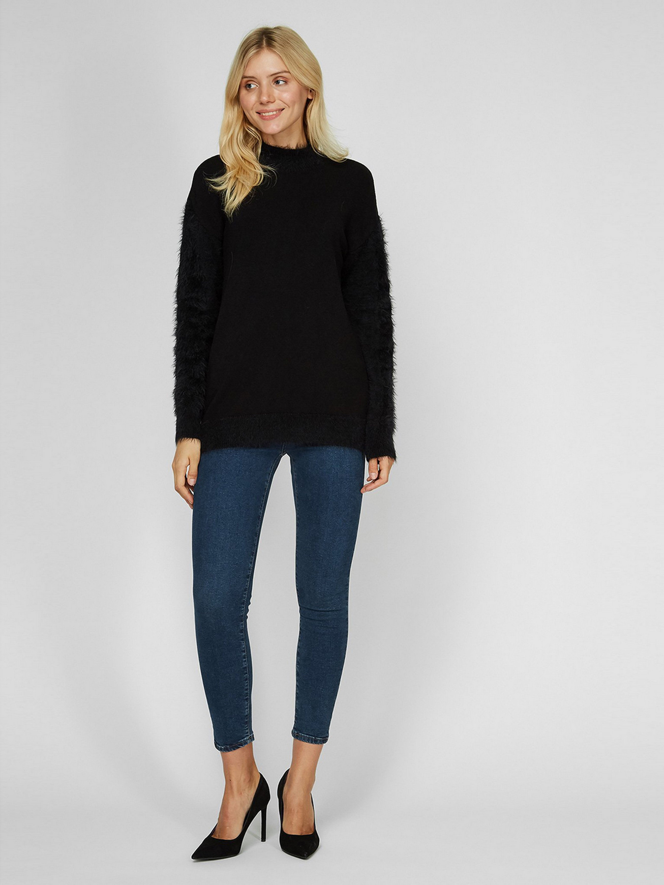 Светр Sassofono модель A201-SF-728112, Чорний Фото