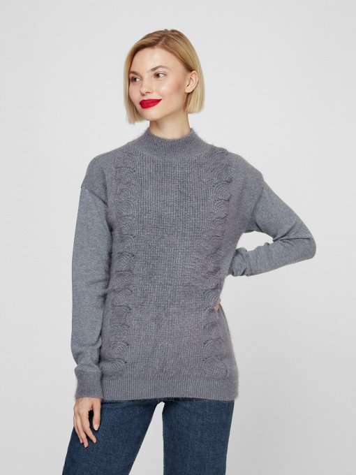 Светр Sassofono модель A201-SF-728113, Антрацит Фото