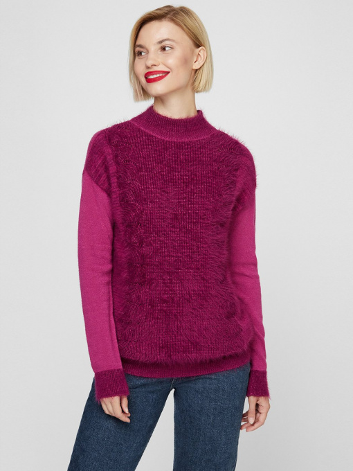Свитер Sassofono модель A201-SF-728113, Фуксія Фото