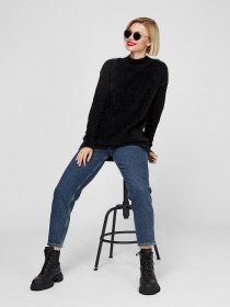 Свитер Sassofono модель A201-SF-728113, Чорний Фото