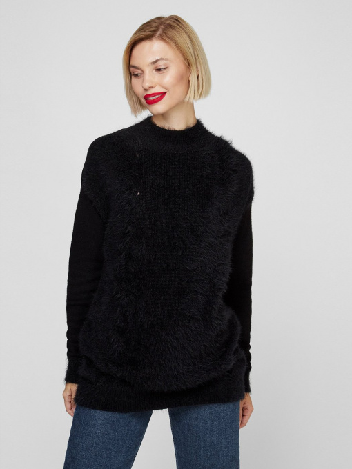 Свитер Sassofono модель A201-SF-728113, Чорний Фото