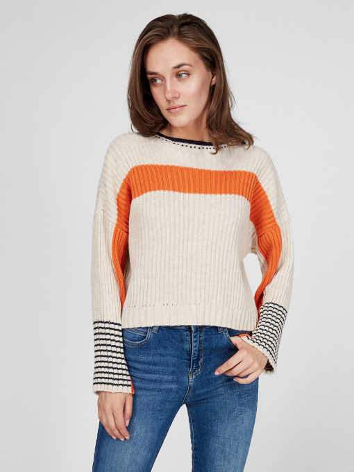 Светр Sassofono модель A201-SF-773111-1, Бежевий Фото