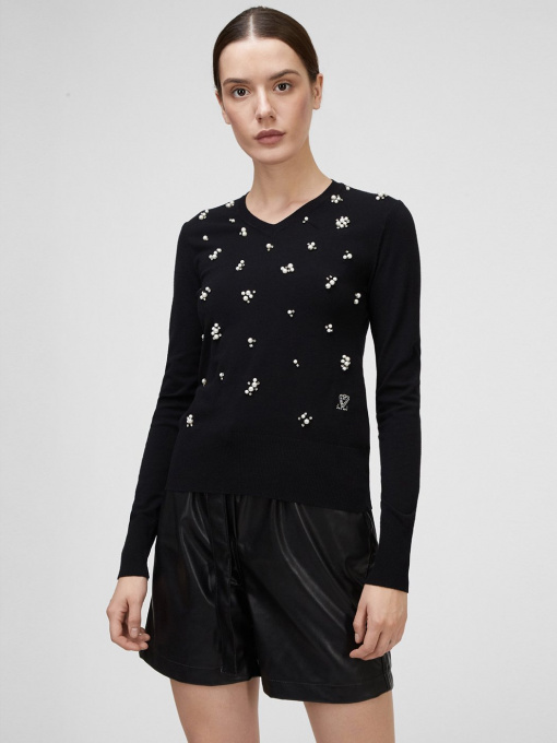 Джемпер Sassofono модель A201-SF-790113-1, Чорний Фото