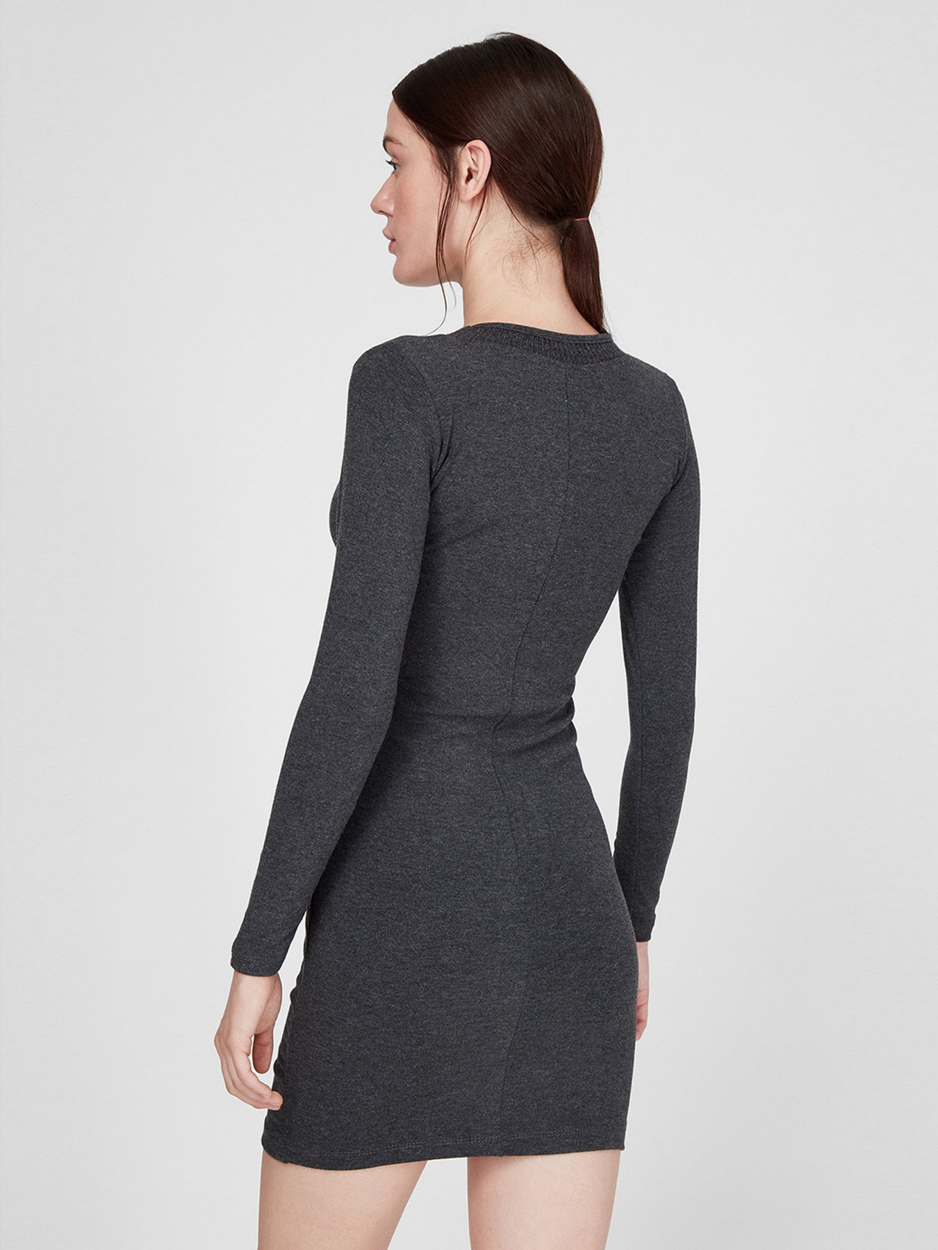 Платье мини Sassofono модель A191-SC-3283, АНТРАЦИТ Фото