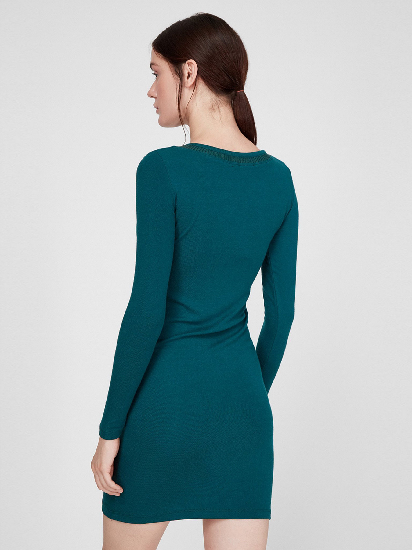 Платье мини Sassofono модель A191-SC-3283, ЗЕЛЕНИЙ Фото