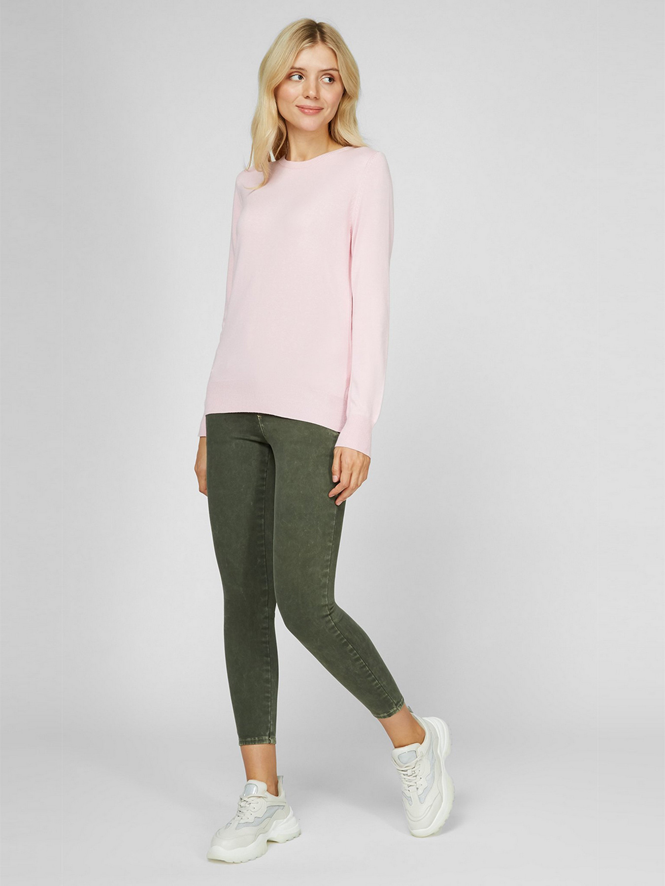 Джемпер Sassofono модель A191-SF-470112, ПУДРОВИЙ Фото