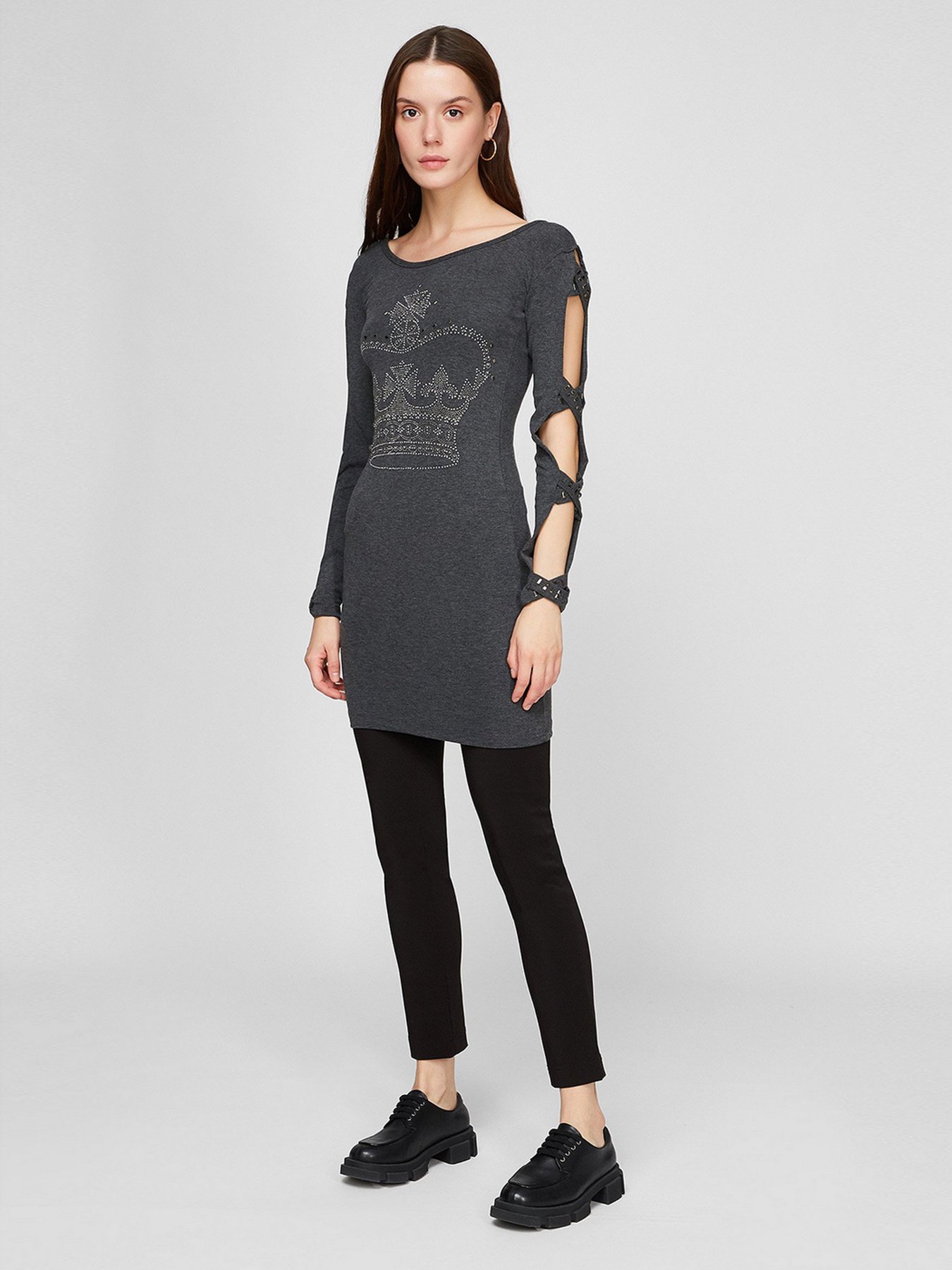 Туника Sassofono модель A191-SC-3293, АНТРАЦИТ Фото