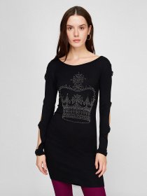 Туніка Sassofono модель A191-SC-3293, ЧОРНИЙ Фото