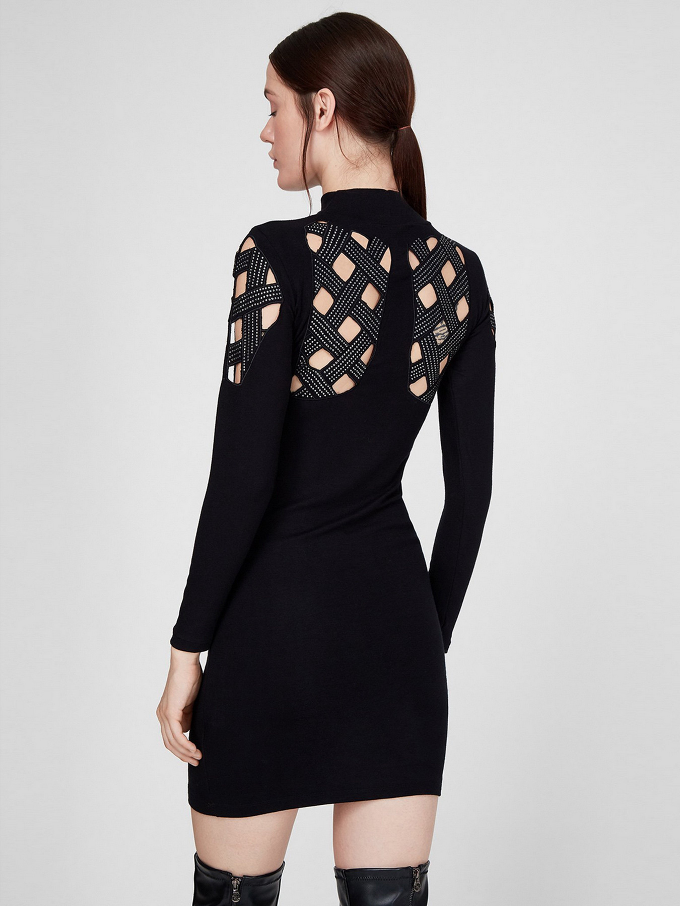 Платье мини Sassofono модель A191-SC-3295, ЧОРНИЙ Фото