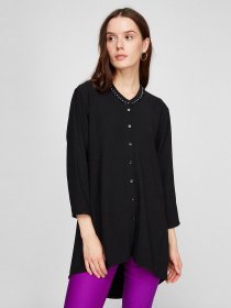 Туника Sassofono модель A191-SF-156151-1, Чорний Фото