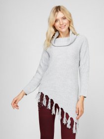 Свитер Sassofono модель A191-SC-53-153, СІРИЙ Фото