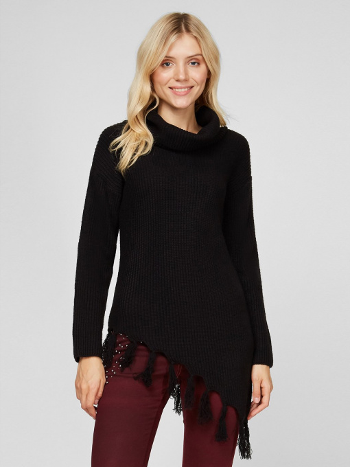 Свитер Sassofono модель A191-SC-53-153, ЧОРНИЙ Фото