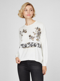 Свитер Sassofono модель A191-SC-704111, МОЛОЧНИЙ Свитер Sassofono модель A191-SC-704111, МОЛОЧНИЙ Фото