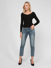 Джемпер Sassofono модель A191-SC-9KT119, Чорний Джемпер Sassofono модель A191-SC-9KT119, Чорний Фото