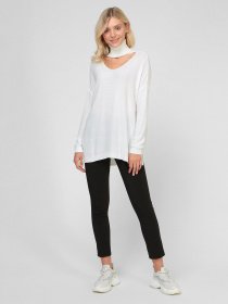 Свитер Sassofono модель A191-SC-9KT147, Молочний Фото