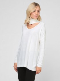 Свитер Sassofono модель A191-SC-9KT147, Молочний Свитер Sassofono модель A191-SC-9KT147, Молочний Фото