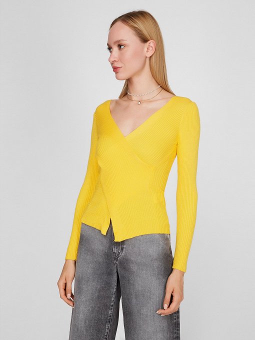 Джемпер Sassofono модель A191-SC-9KT165, ЖОВТИЙ Фото