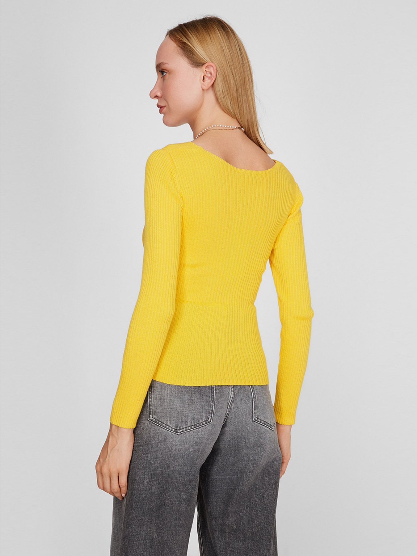 Джемпер Sassofono модель A191-SC-9KT165, ЖОВТИЙ Фото