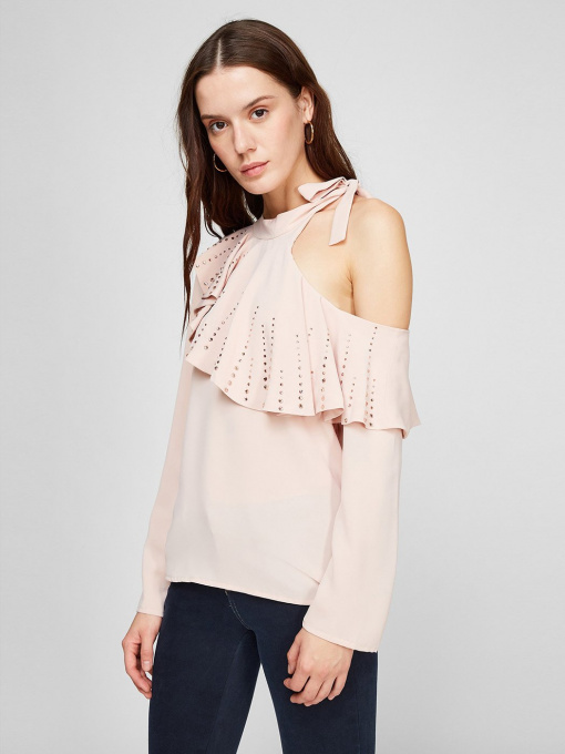 Блуза Sassofono модель A191-SF-125111, Пудровий Фото
