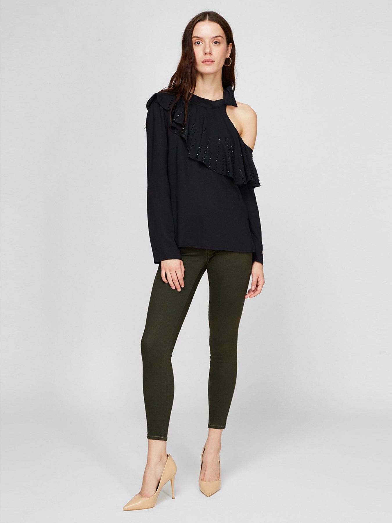 Блуза Sassofono модель A191-SF-125111, Чорний Фото