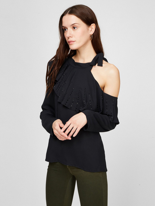 Блуза Sassofono модель A191-SF-125111, Чорний Фото