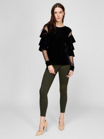 Блуза Sassofono модель A191-SF-172111, Чорний Фото